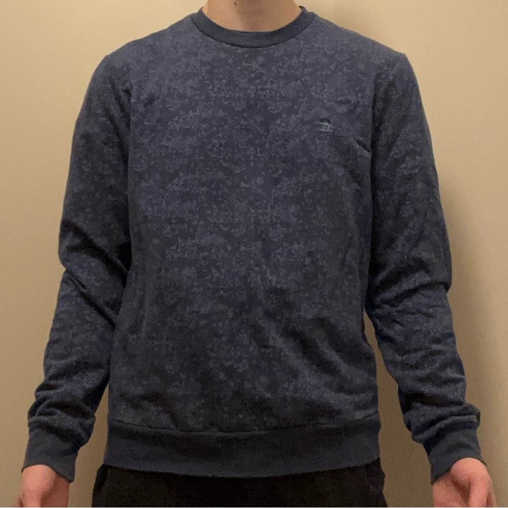 Original Penguin Men's Navy Crewneck Sweater